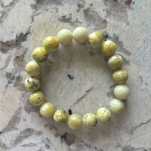 Kiwi Jasper 10mm Beaded Bracelet